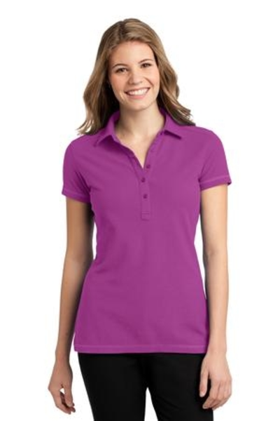 Port Authority Ladies Modern Stain-Resistant Pocket Polo