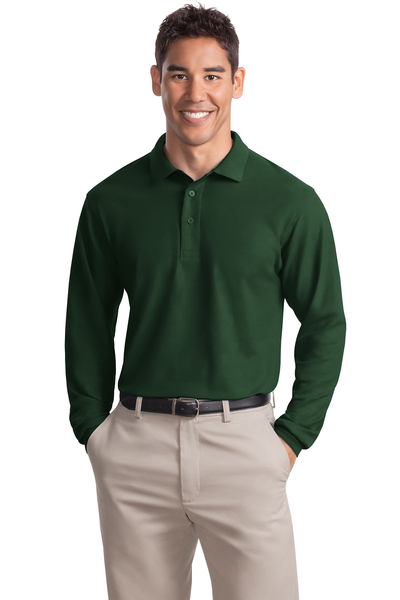 Port Authority Silk Touch Long Sleeve Polo Shirt