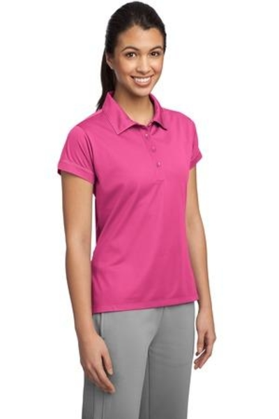 Sport-Tek Ladies Contrast Stitch Micropique Sport-Wick Polo Shirt