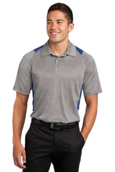 Sport-Tek - Heather Colorblock Contender Polo