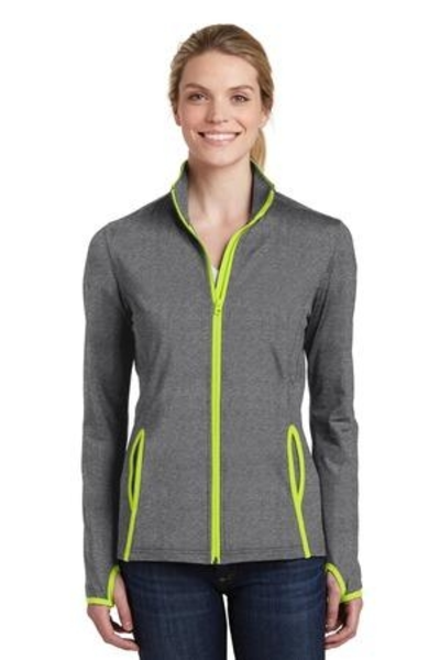 Ladies' Sport-TekÂ® Sport-WickÂ® Stretch Contrast Full Zip Jacket