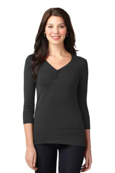 Port Authority Ladies' Concept Stretch Scoop Henley Shirt